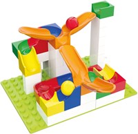Hubelino marble run accessories swing 46-piece expansion set-3