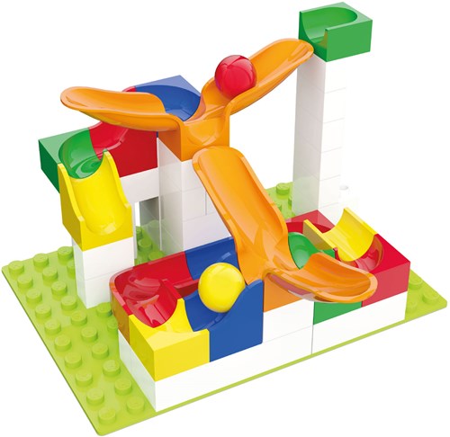 Hubelino marble run accessories swing 46-piece expansion set-3