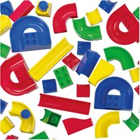 Hubelino marble run track elements set - 55 pieces - expansion toy-3
