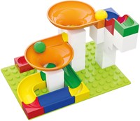 Hubelino marble run expansion set funnel - 44 pieces - Duplo compatible-2