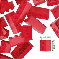 Hubelino building blocks roof tile set - 124 pieces - compatible bricks-3