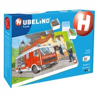 Hubelino fire brigade block puzzle - building blocks puzzle 35 pieces kids