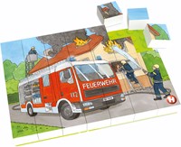 Hubelino fire brigade block puzzle - building blocks puzzle 35 pieces kids-2