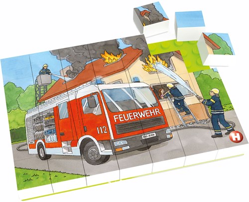 Hubelino fire brigade block puzzle - building blocks puzzle 35 pieces kids-2