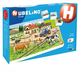 Hubelino farm block puzzle 35 pieces - educational toy for kids