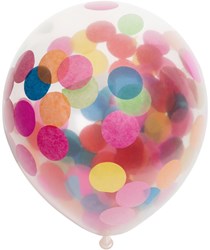 Confetti balloons party decoration multi color 12 pieces mix