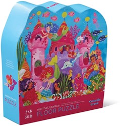Crocodile Creek floor puzzle mermaid palace 36 pieces cardboard