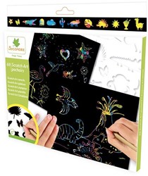 Sycomore scratch art stencils creative toy for kids 5 years+