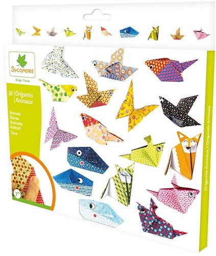 Sycomore origami animal craft set - creative toy for ages 7 and up-3