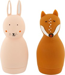 Trixie bath toy silicone squirting animals Mrs. Rabbit & Mr. Fox