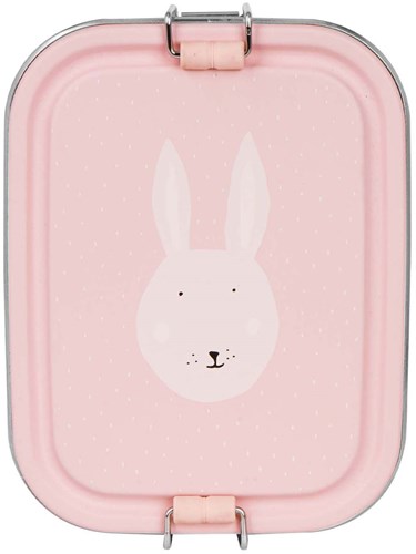 Trixie lunchbox small - stainless steel lunch box for kids - Mrs. Rabbit - pink-3
