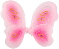 Boland fairy dress up set pink tulle wings glitter elastic-3