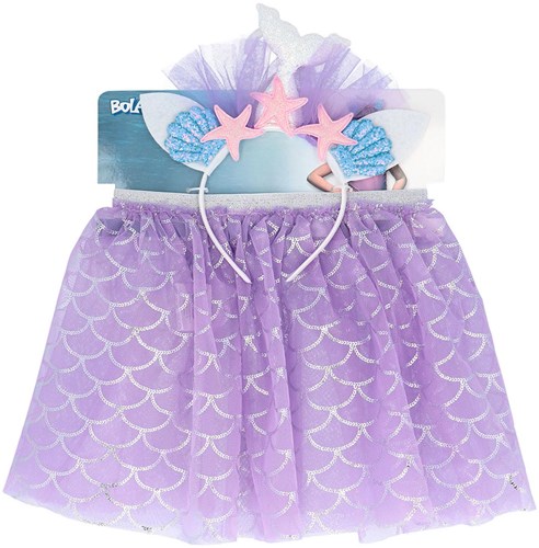 Boland mermaid dress-up set with tiara and tutu for kids fantasy