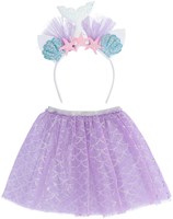 Boland mermaid dress-up set with tiara and tutu for kids fantasy-2