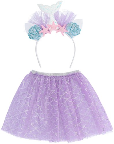 Boland mermaid dress-up set with tiara and tutu for kids fantasy-2
