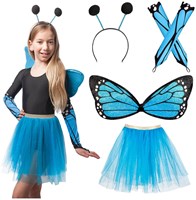 Boland butterfly dress up set blue - fantasy costume for kids-2