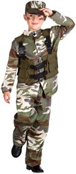 Boland soldier costume - kids dress up 7-9 years army outfit