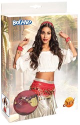 Boland belly dancer costume set red accessories adults carnival