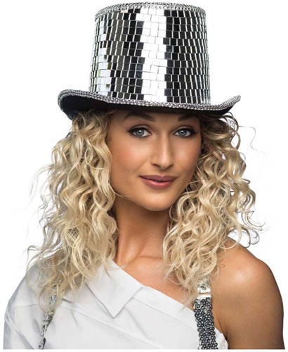 Boland disco hat silver - retro accessory for adult theme party-3