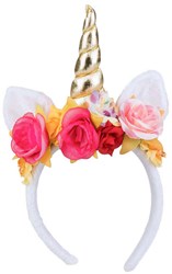 Boland unicorn headband Rosy hair accessory for adults