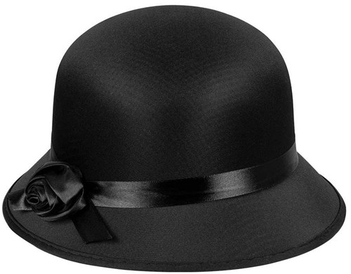 Boland hat Charleston lady black - women's hat 20's costume accessory