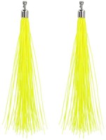 Boland earrings neon yellow festival - striking 80s disco jewelry