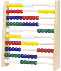 Goki abacus wooden educational toy colorful 25x29 cm counting frame