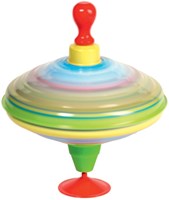 Goki spinning top with wooden handle train humming toy-3