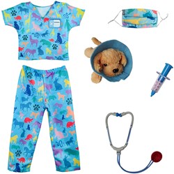 Great Pretenders veterinarian costume set with accessories size 5-6 years