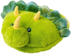 Noxxiez foot warmer dino plush slipper green toy