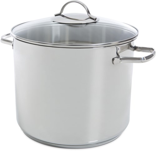 Stainless Steel Soup Pot 26 cm 11 Liter - Glass Lid - Induction Safe-2