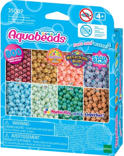 Aquabeads creative craft set refill multicolour bead mix 800 pieces