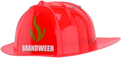 Johntoy Firefighter Helmet - Toy Helmet for Kids - Red