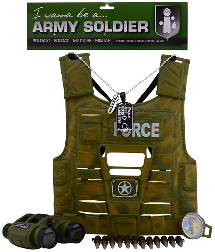 Army troops play set in bag 5 pcs. 26832