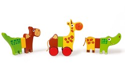 Scratch SCRATCH Magnetic Animals On Wheels - Safari