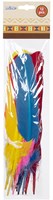 Boland - Indian feathers set - 12 pieces - colorful costume accessory