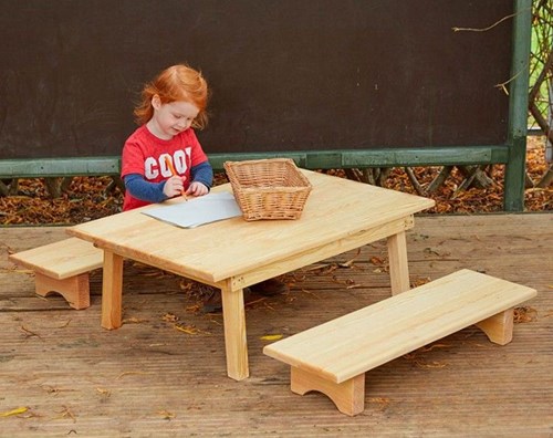 Cosy Outdoor Table And Benches - 27134
