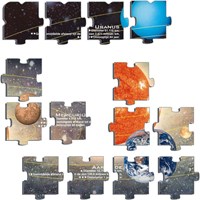 Jigsaw puzzle solar system educational cardboard 70 pieces multicolor-3