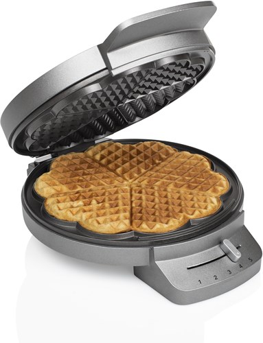 Princess waffle maker deluxe heart waffles - 1200W - adjustable thermostat