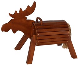 Goki wooden garden toy moose Ole - seat height 50 cm - weatherproof
