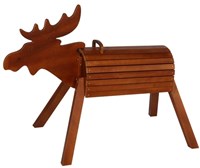 Goki wooden garden toy moose Elo - seat height 80 cm - weatherproof