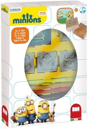 Multiprint Minions stamp set - 4 wooden stamps and 7 markers-2