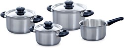 BK cookware set Karaat+ 4-piece stainless steel induction pans