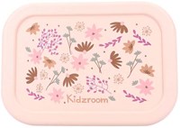 Kidzroom lunch box flowers pink silicone lunchbox for children-2