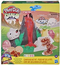 Hasbro Play-Doh volcano playset lava bones island creative toy