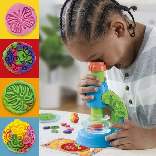 Play-Doh Light and Look Microscope - Modeling Clay Playset for Kids-3