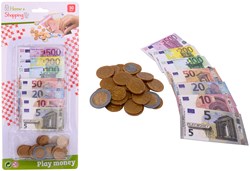Johntoy play money euros educational toy on card