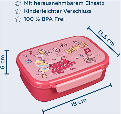 Peppa Pig lunchbox with container - colourful kids lunch box-3