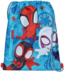 Undercover gym bag Spidey blue with front pocket and zipper
