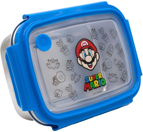 Undercover Super Mario stainless steel lunch box with transparent lid - lunchbox-2